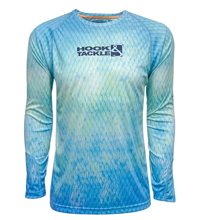 UV|UPF Sun Protection T-Shirt - Youth Scaly UV Fishing Shirt (8-20) Hook & Tackle